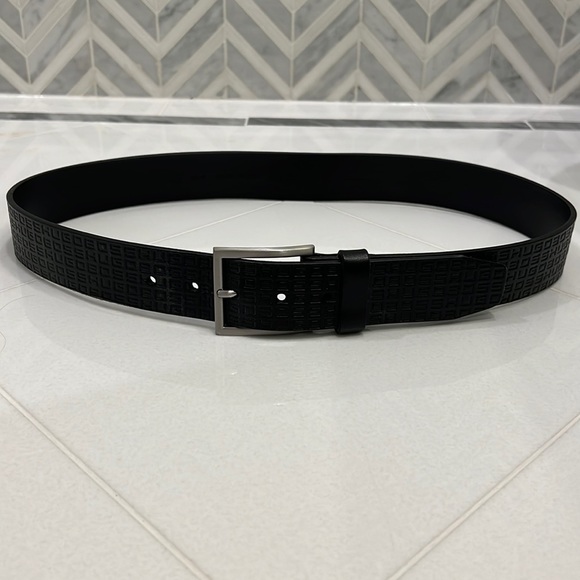 Hugo boss leather belt black